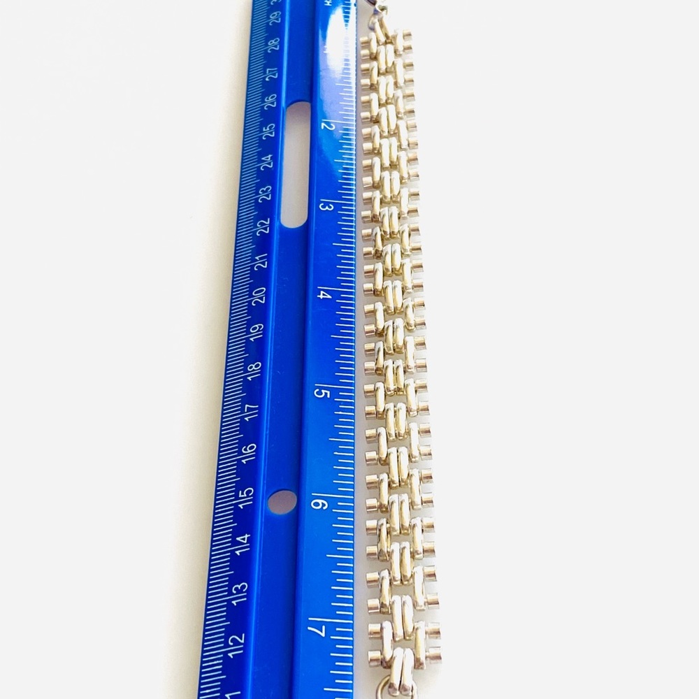 925 Sterling Silver Bracelet Unisex 7.5” 28.28g - Picture 6 of 6